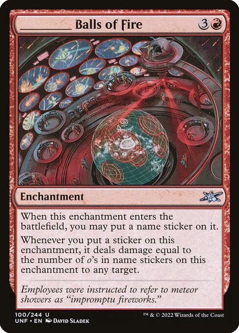 _____ Balls of Fire (UNF) (#100)