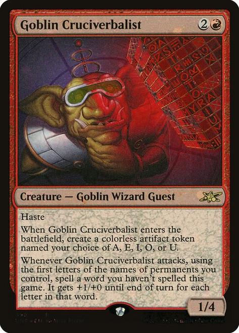 Goblin Cruciverbalist (UNF) (GalaxyFoil) (#396)