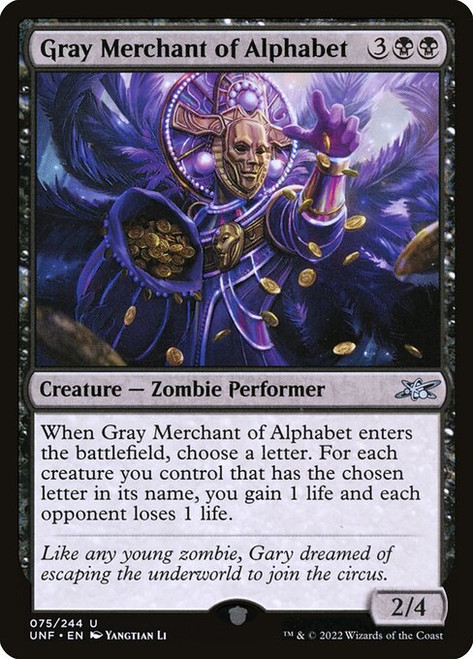 Gray Merchant of Alphabet (UNF) (Foil) (#75)
