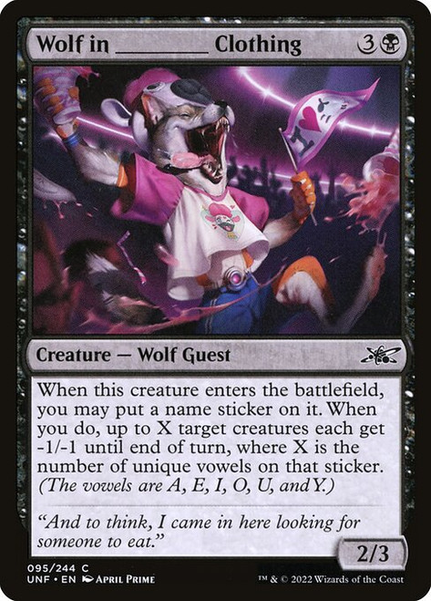 Wolf in _____ Clothing (UNF) (Foil) (#95)