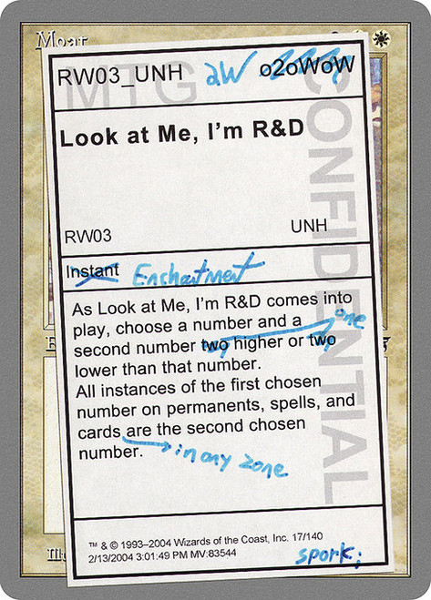 Look at Me, I'm R&D (UNH) (#17)