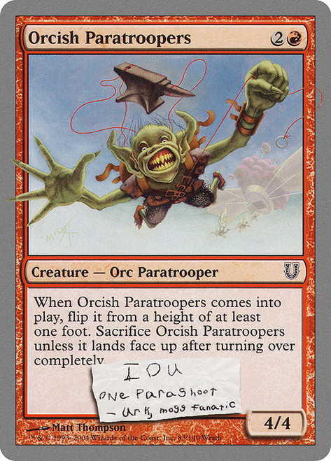 Orcish Paratroopers (UNH) (Foil) (#83)