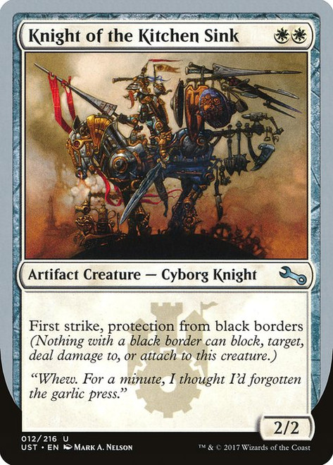 Knight of the Kitchen Sink (UST) (Foil) (#12a)