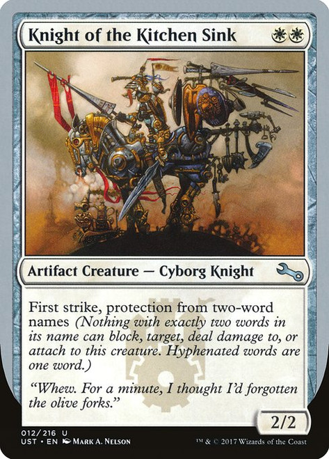 Knight of the Kitchen Sink (UST) (#12e)