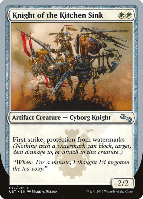 Knight of the Kitchen Sink (UST) (Foil) (#12f)