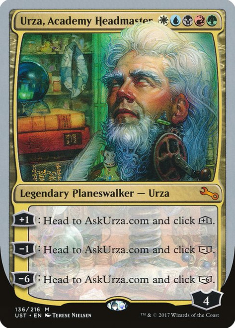 Urza, Academy Headmaster (UST) (Foil) (#136)