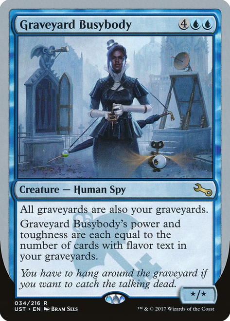 Graveyard Busybody (UST) (Foil) (#34)
