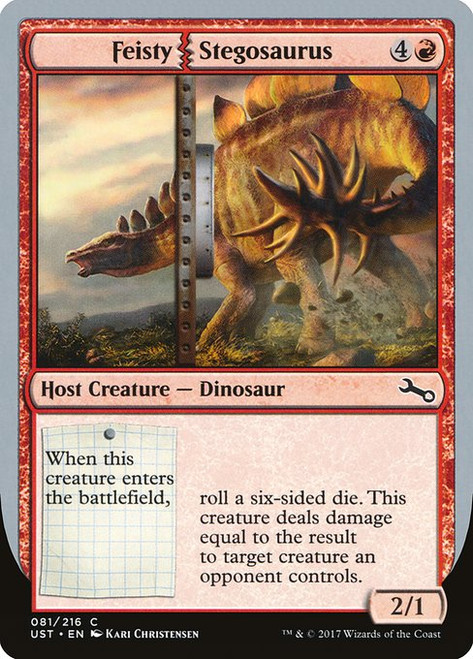 Feisty Stegosaurus (UST) (Foil) (#81)