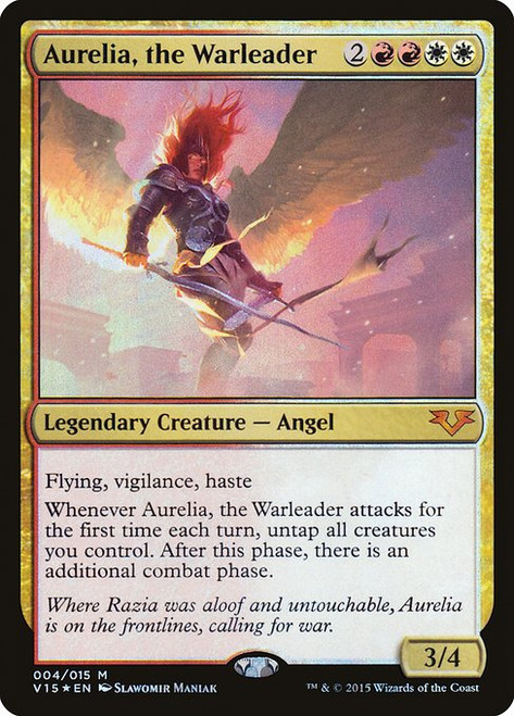 Aurelia, the Warleader (V15) (Foil) (#4)