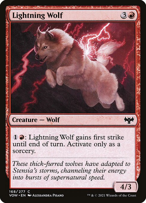 Lightning Wolf (VOW) (Foil) (#168)