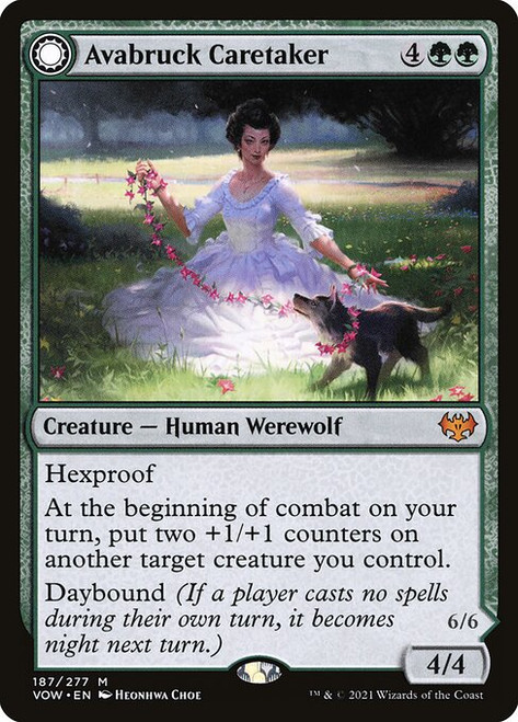 Avabruck Caretaker // Hollowhenge Huntmaster (VOW) (Foil) (#187)