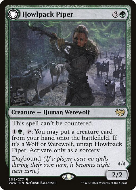 Howlpack Piper // Wildsong Howler (VOW) (Foil) (#205)
