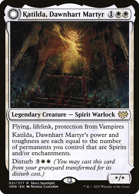 Katilda, Dawnhart Martyr // Katilda's Rising Dawn (VOW) (Foil) (#21)
