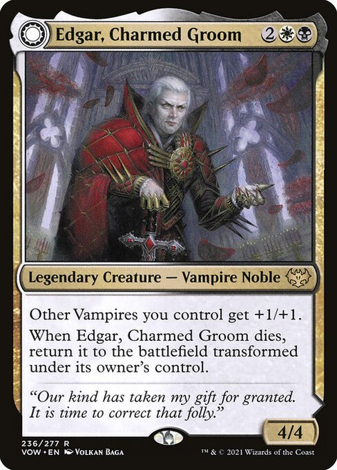 Edgar, Charmed Groom // Edgar Markov's Coffin (VOW) (Foil) (#236)
