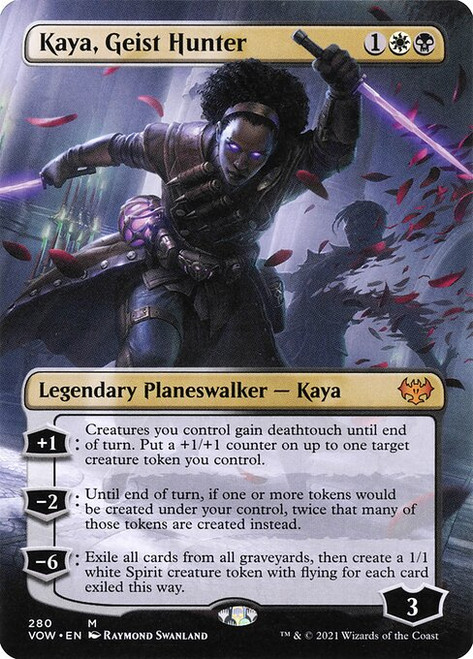 Kaya, Geist Hunter (VOW) (Foil) (Borderless) (#280)