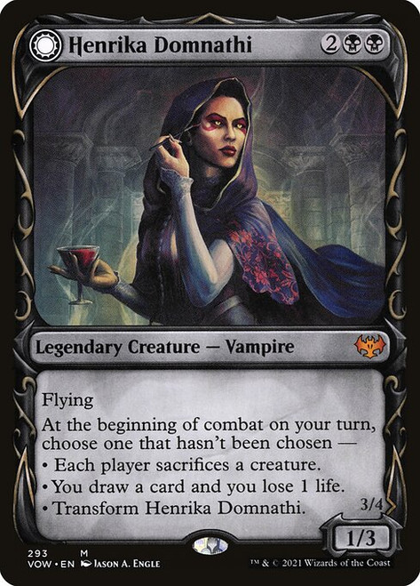 Henrika Domnathi // Henrika, Infernal Seer (VOW) (Foil) (Showcase) (#293)