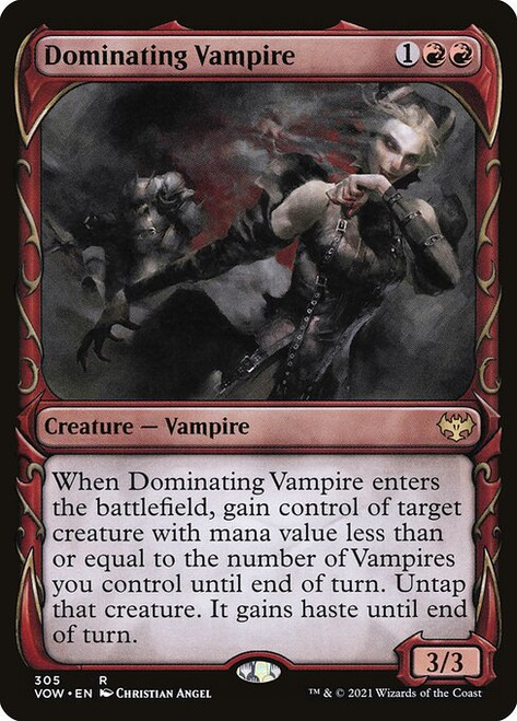 Dominating Vampire (VOW) (Foil) (Showcase) (#305)