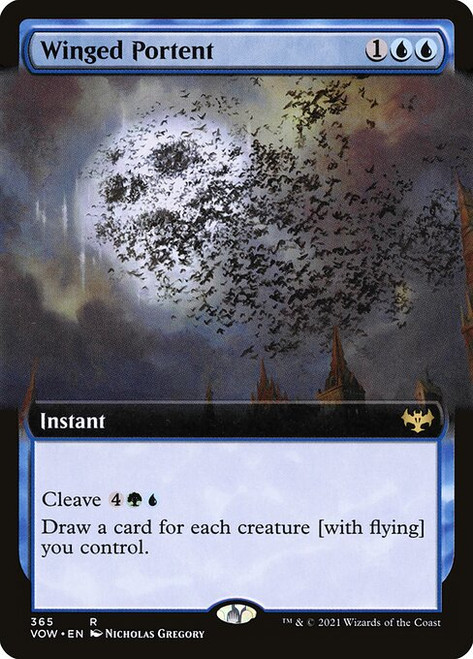 Winged Portent (VOW) (Extended Art) (#365)