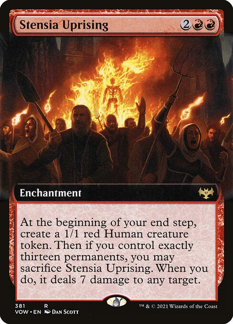 Stensia Uprising (VOW) (Foil) (Extended Art) (#381)