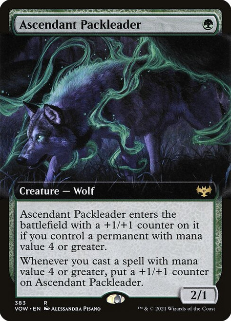 Ascendant Packleader (VOW) (Foil) (Extended Art) (#383)