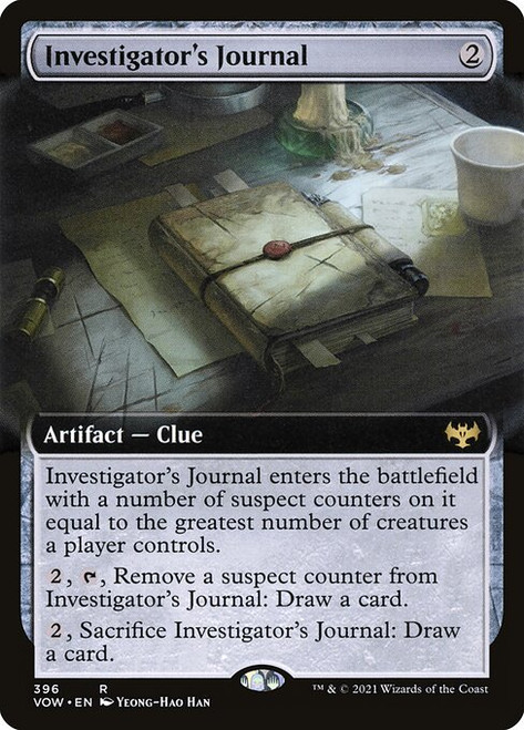 Investigator's Journal (VOW) (Foil) (Extended Art) (#396)