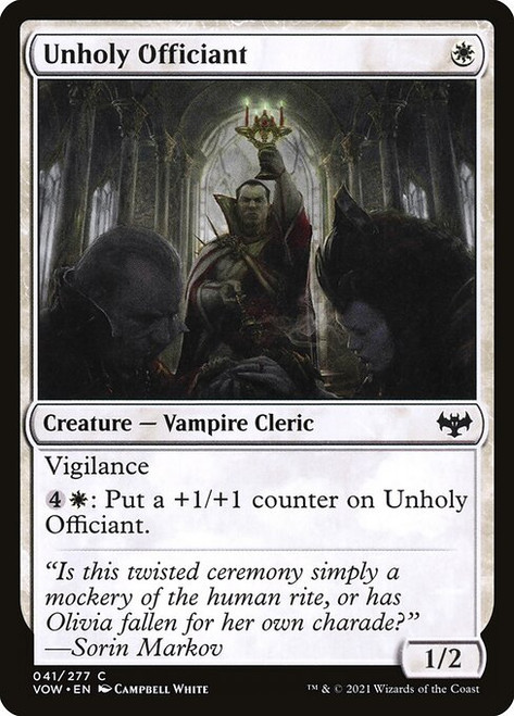 Unholy Officiant (VOW) (Foil) (#41)