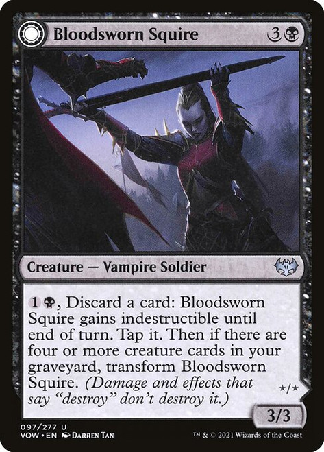 Bloodsworn Squire // Bloodsworn Knight (VOW) (Foil) (#97)