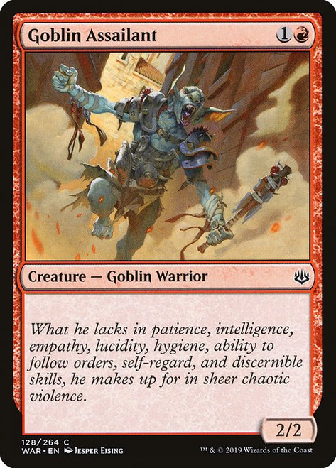 Goblin Assailant (WAR) (Foil) (#128)