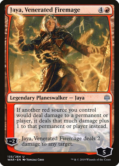 Jaya, Venerated Firemage (WAR) (Foil) (#135)