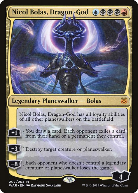 Nicol Bolas, Dragon-God (WAR) (Foil) (#207)