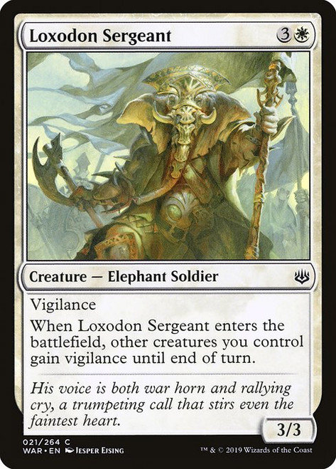 Loxodon Sergeant (WAR) (Foil) (#21)