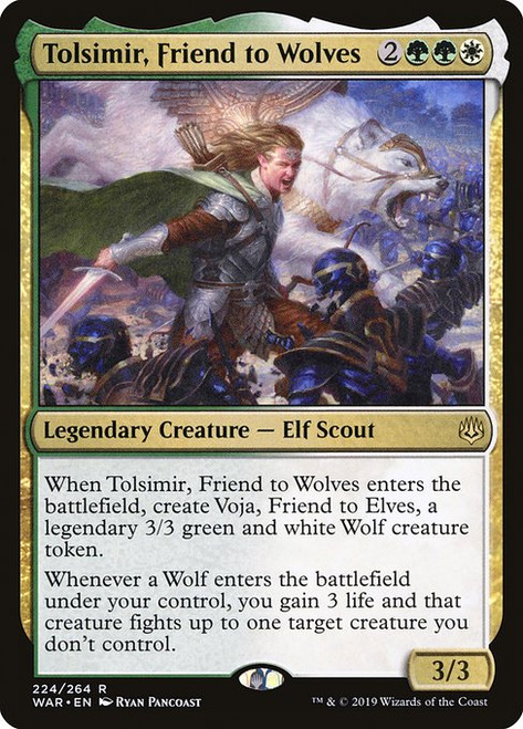 Tolsimir, Friend to Wolves (WAR) (Foil) (#224)