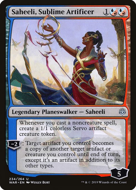 Saheeli, Sublime Artificer (WAR) (Foil) (#234)