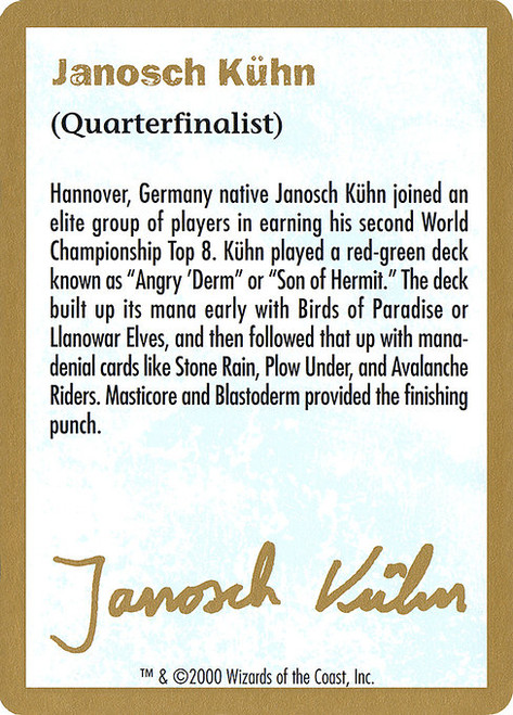 Janosch Kühn Bio (2000) (WC00) (#jk0a)