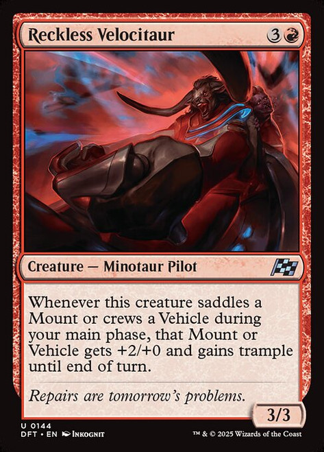 Reckless Velocitaur (DFT) (Foil) (#144)