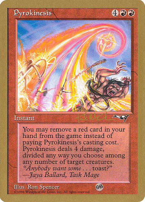 MTG foil 英語版 紅蓮操作 Pyrokinesis EMA Pyrokinesis (EMA) (Foil) (#143) - MTG Pirulo