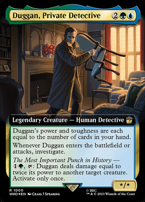 Duggan, Private Detective (WHO) (SurgeFoil) (Extended Art) (#1000)