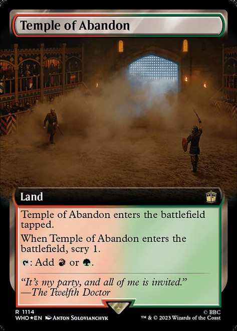 Temple of Abandon (WHO) (SurgeFoil) (Extended Art) (#1114)