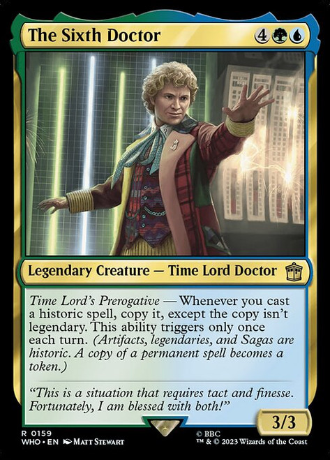 The Sixth Doctor (WHO) (Foil) (#159)