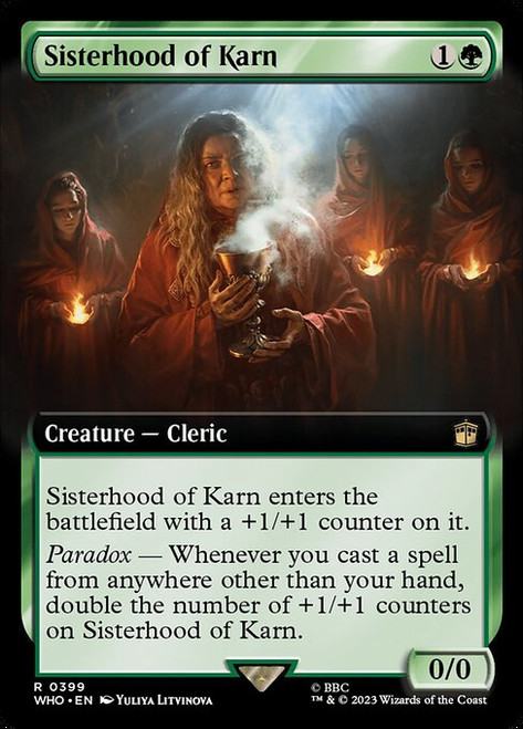 Sisterhood of Karn (WHO) (Foil) (Extended Art) (#399)