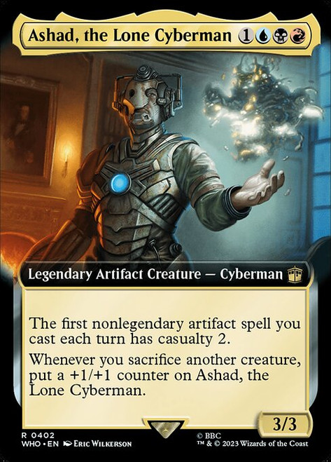 Ashad, the Lone Cyberman (WHO) (Foil) (Extended Art) (#402)