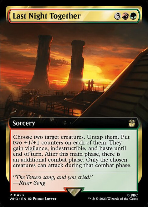Last Night Together (WHO) (Foil) (Extended Art) (#423)