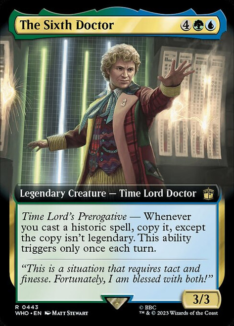 The Sixth Doctor (WHO) (Foil) (Extended Art) (#443)