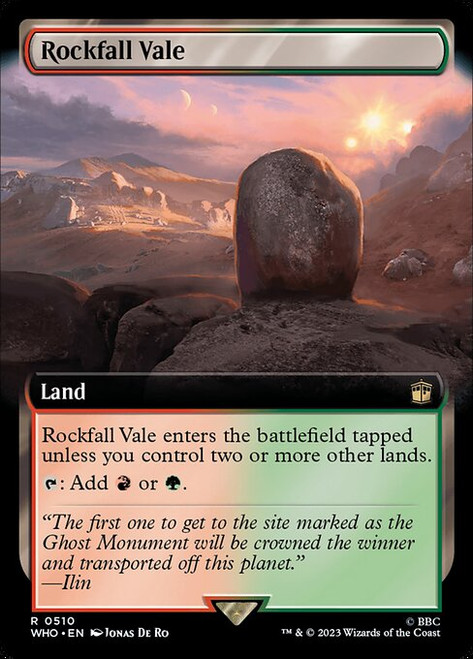 Rockfall Vale (WHO) (Foil) (Extended Art) (#510)