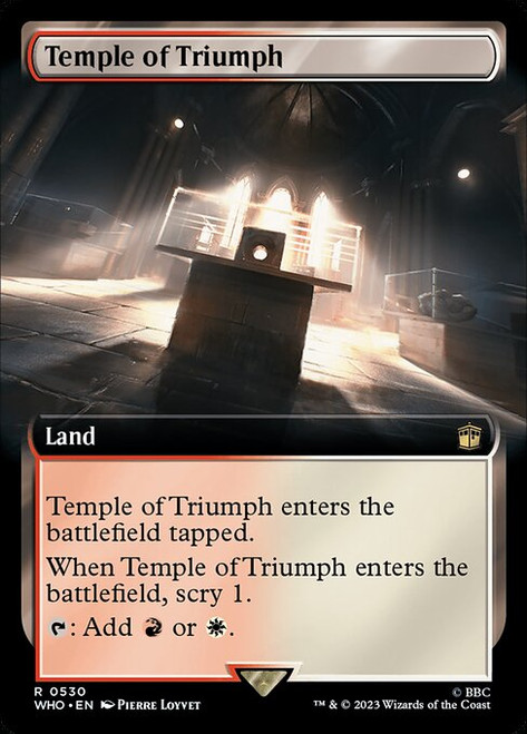 Temple of Triumph (WHO) (Foil) (Extended Art) (#530)