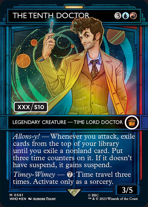 The Tenth Doctor (WHO) (Double Rainbow) (Showcase) (#561z)