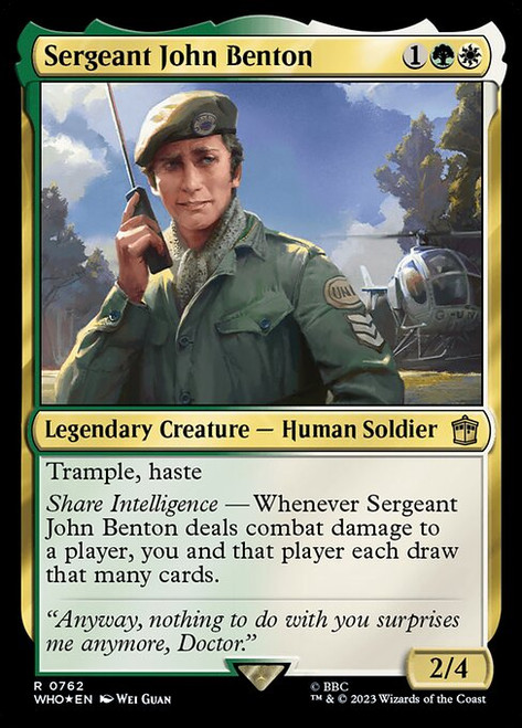 Sergeant John Benton (WHO) (SurgeFoil) (#762)