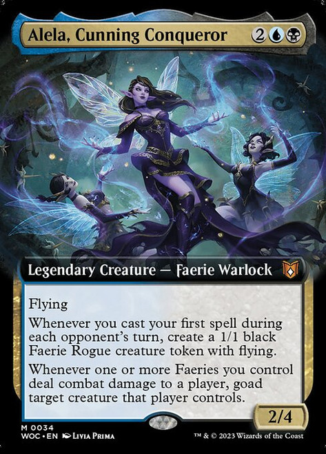 Alela, Cunning Conqueror (WOC) (Extended Art) (#34)