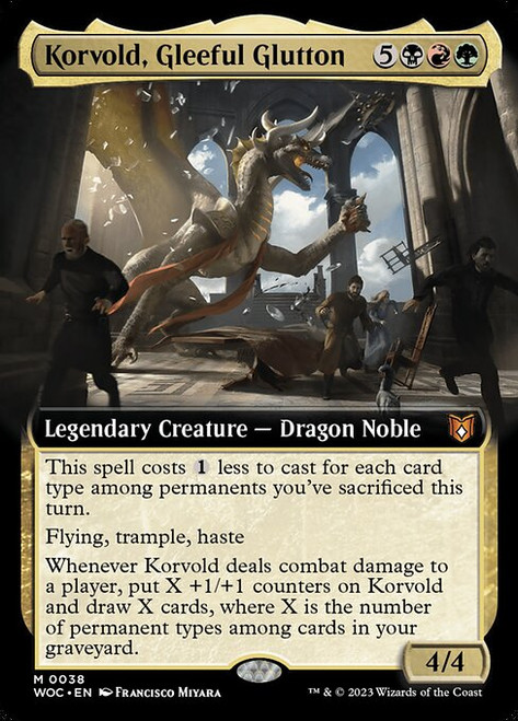 Korvold, Gleeful Glutton (WOC) (Extended Art) (#38)