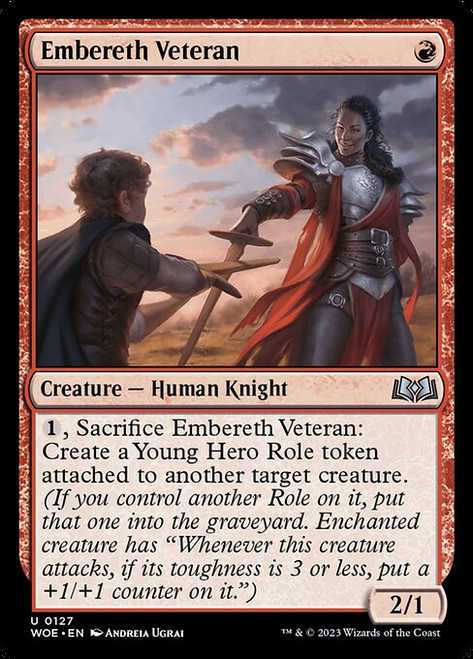 Embereth Veteran (WOE) (Foil) (#127)